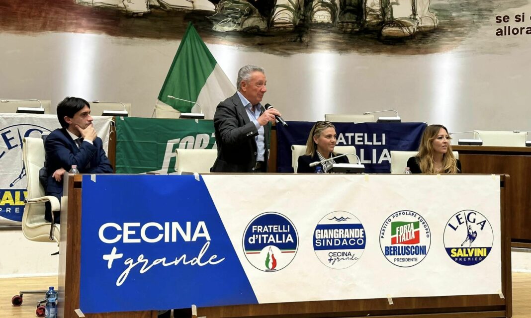 Amministrative 2024 a Cecina, Giangrande candidato centrodestra