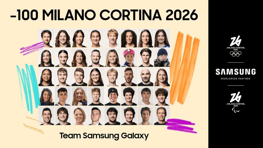 Samsung celebra countdown verso Milano Cortina 2026 e svela team ‘Samsung Galaxy’